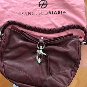 Beautiful leather Francesco Biasia shoulder bag